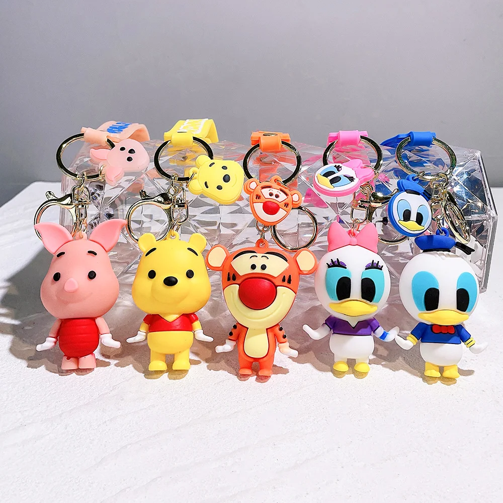 Llaveros de oso bonito de Mickey Minnie, adorables dijes de felpa de Minnie y Mickey de Disney para bolsos, Donald Goofy & Daisy Shop ahora, novedad de 2026