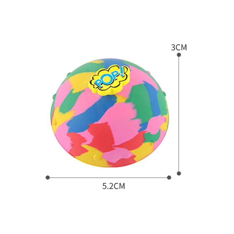 Хип-хоп прыгающий мяч с полубоковой опорой антистрессовые игрушки для детей для дома и улицы Забавный Камуфляжный поп прыгающий верх