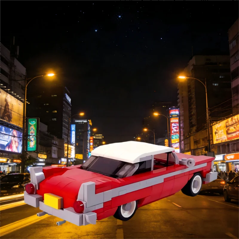 

MOC-79879 Red Vintage Racing Car Building Blocks Toy Classic Luxury Sedan 345PCS Compatible Brand Technology Gift Assemble Toys