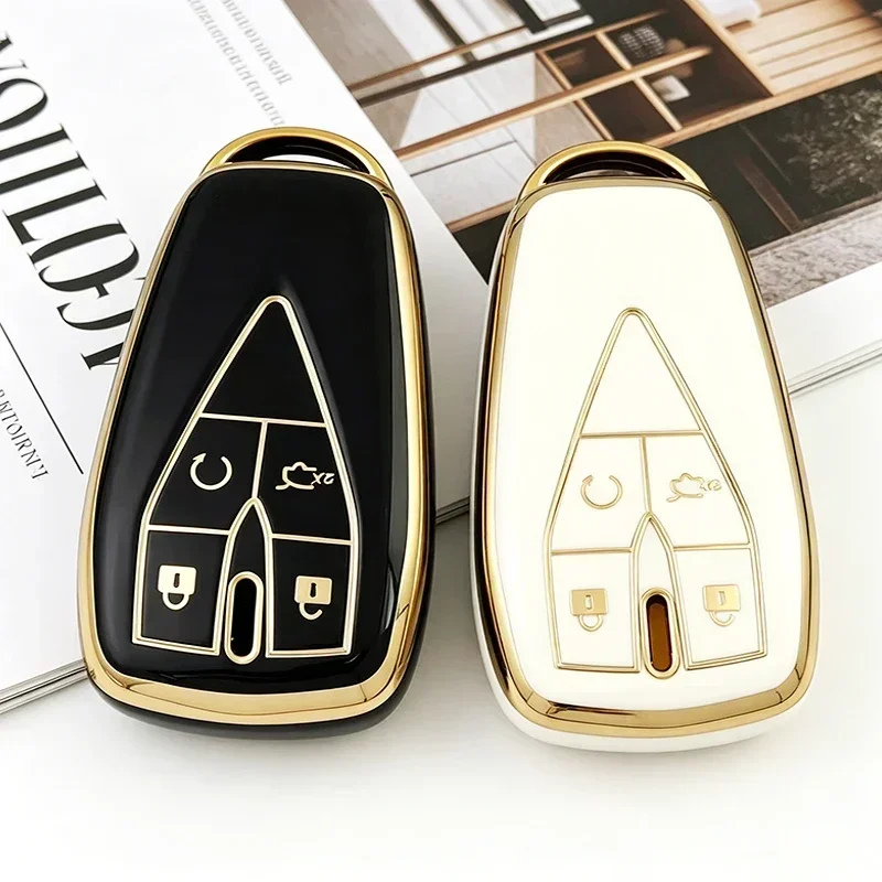 TPU Car Key Case Cover for Changan CS55PLUS Eado UNI-T Oushang X5 X7 EV CS35 PLUS CS75PLUS 2019 2020 Auto Shell Fob Accessories