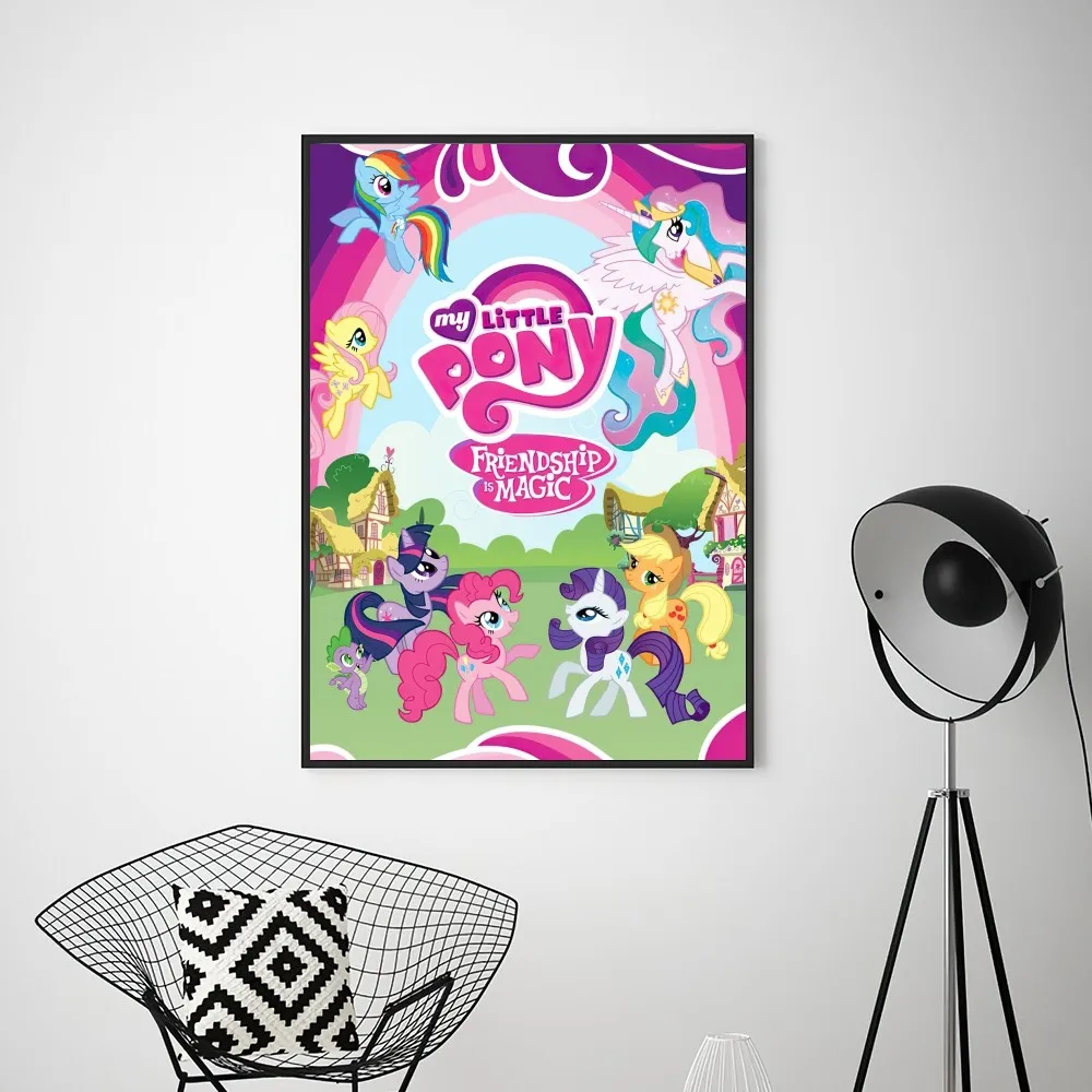 My L-Little P-Ponys cute  Poster Prints Wall Pictures Living Room Home Decoration Small