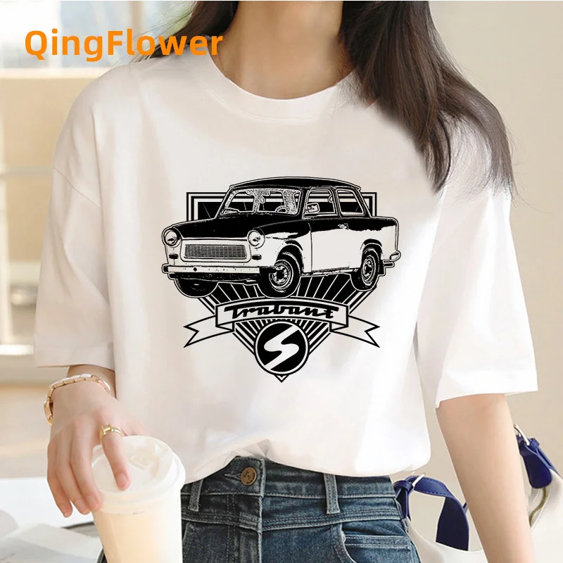 Trabant top tees clothing female vintage 2022 white t shirt manga grunge tshirt couple clothes aesthetic