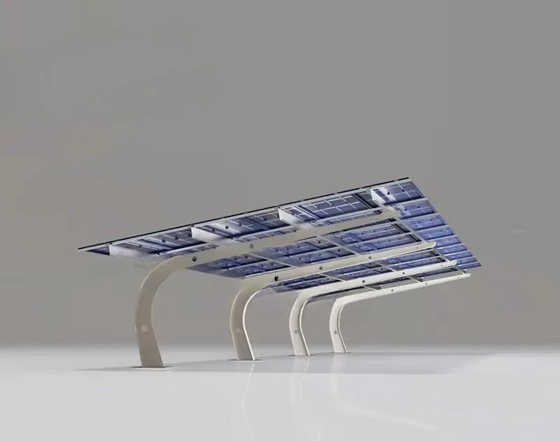 L-Shape HDG+Baked Painted Carbon Steel Solar Panel Mounting System Solarcarport System