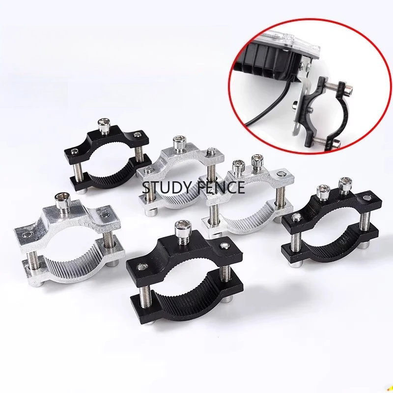 1pc M5/M6 Aluminum Alloy Fixed Bracket Lamp Fixing Tube Clamp Handlebar Safety Rod Tube Clamp Household Hardware Accessories