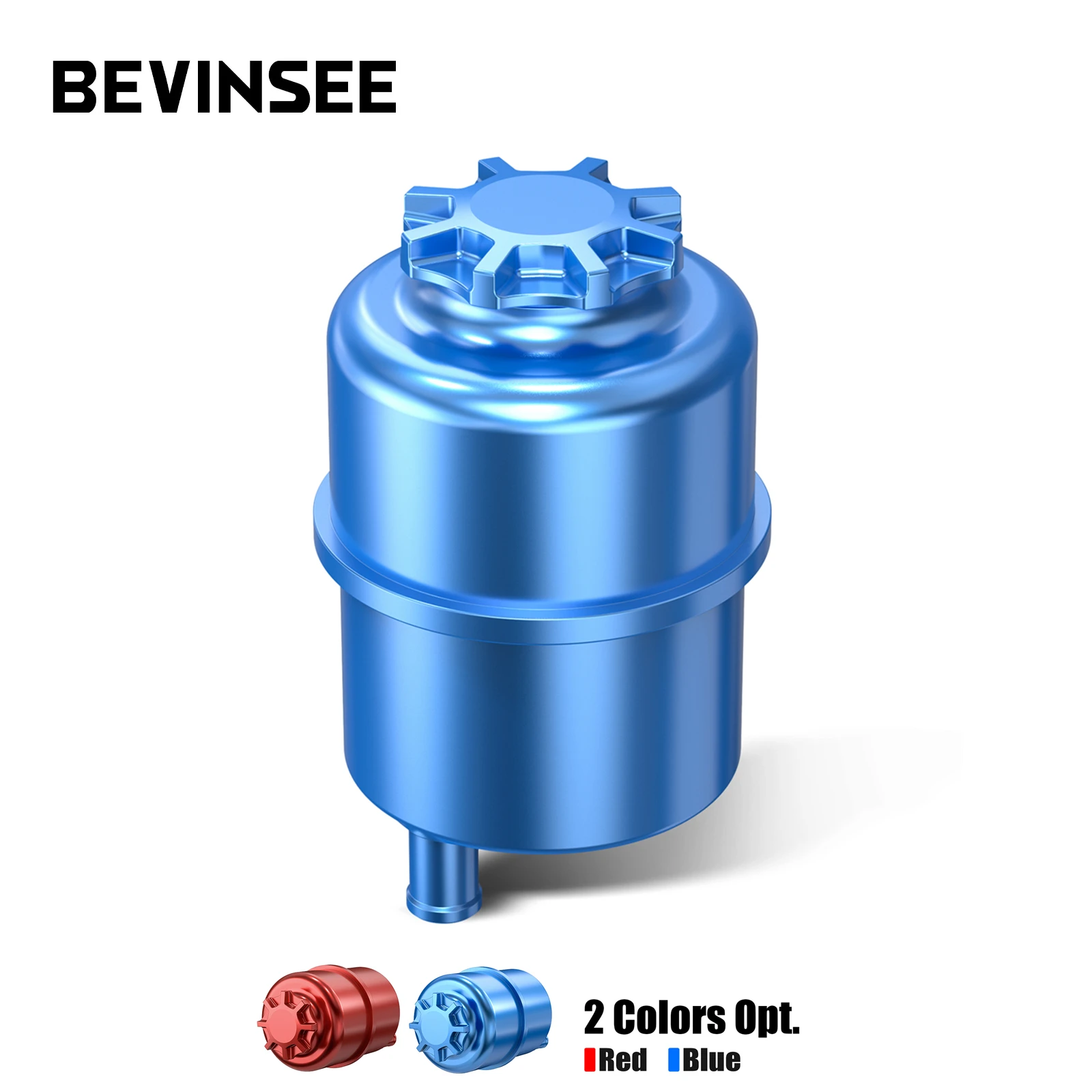 BEVINSEE Aluminum Power Steering Reservoir Upgrade Kit for BMW E92 E46 E39 E90 E91 E60 E82 E87 X1 X3 X5 323i 325i 328i 523i 525i