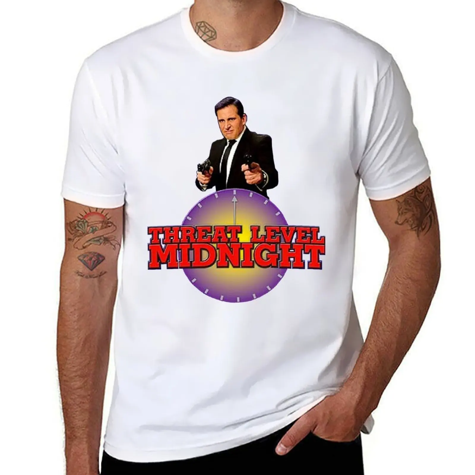 

Threat level midnight T-Shirt funny t shirts cotton mens graphic t shirts T-Shirt