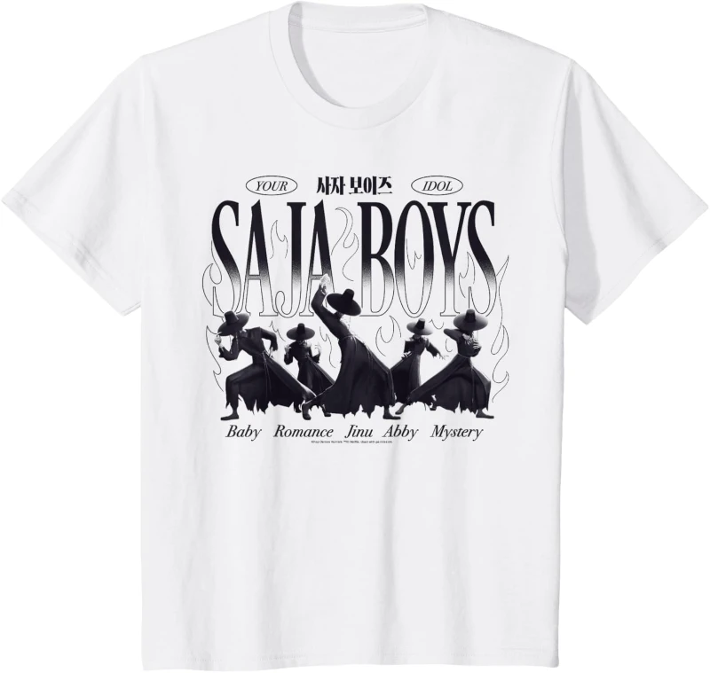 

European American Kpop Demon Hunters Shirt,Huntrix Girl T-Shirt,Kpop Idol Halloween Saja Boys Your Idol Demon Forms T-Shirt