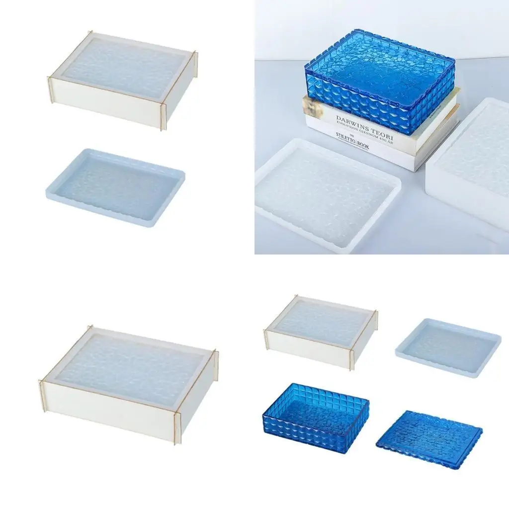 

J78F коробка для хранения смолы форма для бриллиантов банка силиконовая форма для DIY контейнер для ювелирных изделий