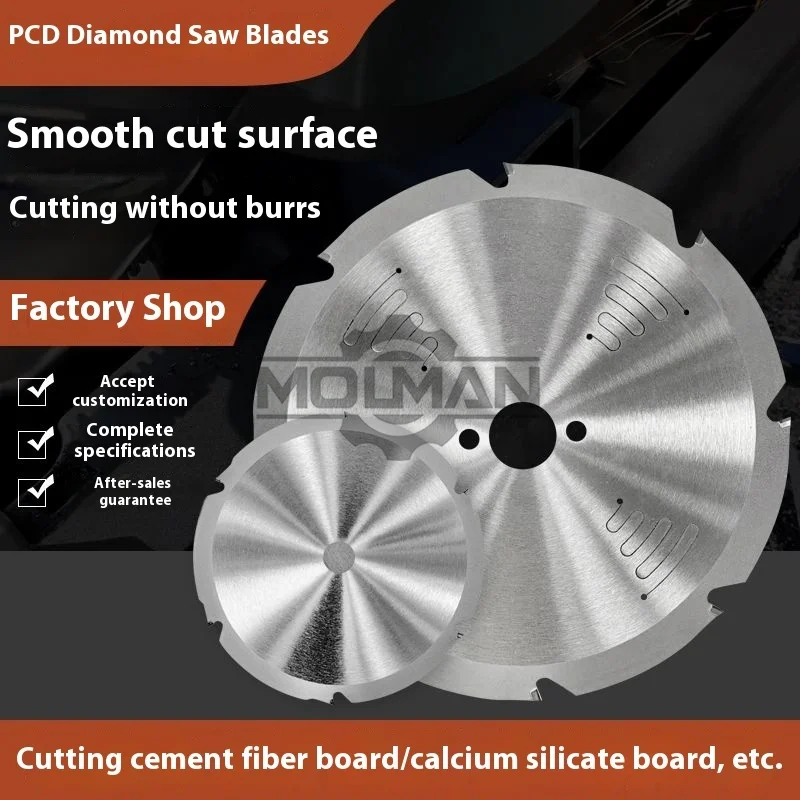 4/5/6/7/7.5/8.5/9/10/12/14 Inch PCD Diamond Saw Blade for Fibre Cement Calcium Silicate Fireproof Foam Sandwich Gypsum Board
