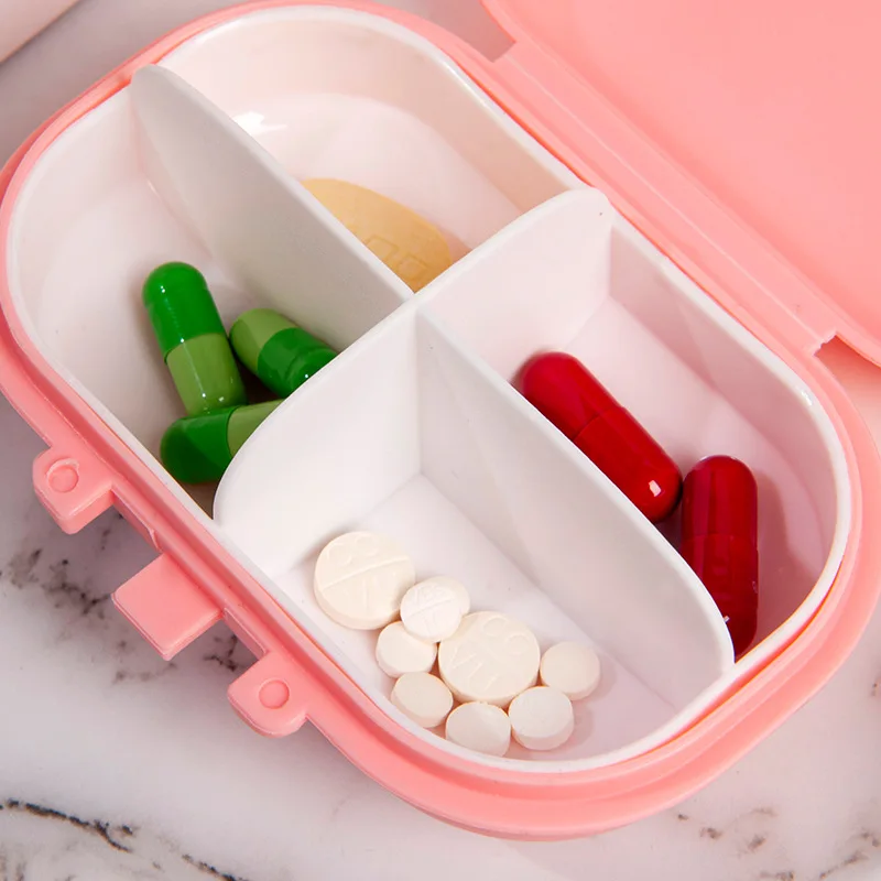 10pcs/lot jar storage box Medicine box Packaging convenient Mini Organizer Water barrier Moisture-proof plastic organizer