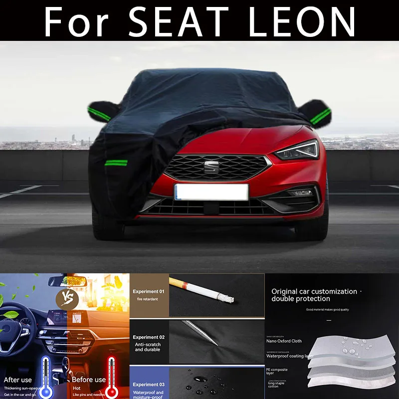 

For SEAT LEON Outdoor Protection Full Car Covers Snow Cover Sunshade Waterproof Dustproof Exterior Car accessories