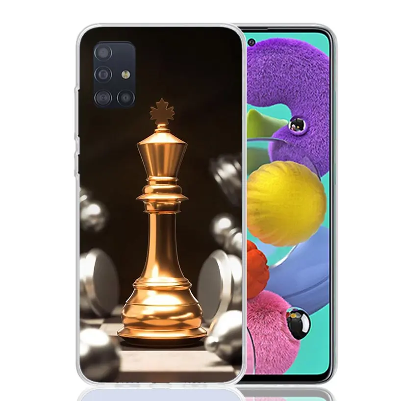 Competitive Chess Game Phone Case For Samsung Galaxy A51 A41 A31 A21S A11 A01 A71 A50 A40 A30S A20E A10S A70 A6 A7 A8 A9 Coque