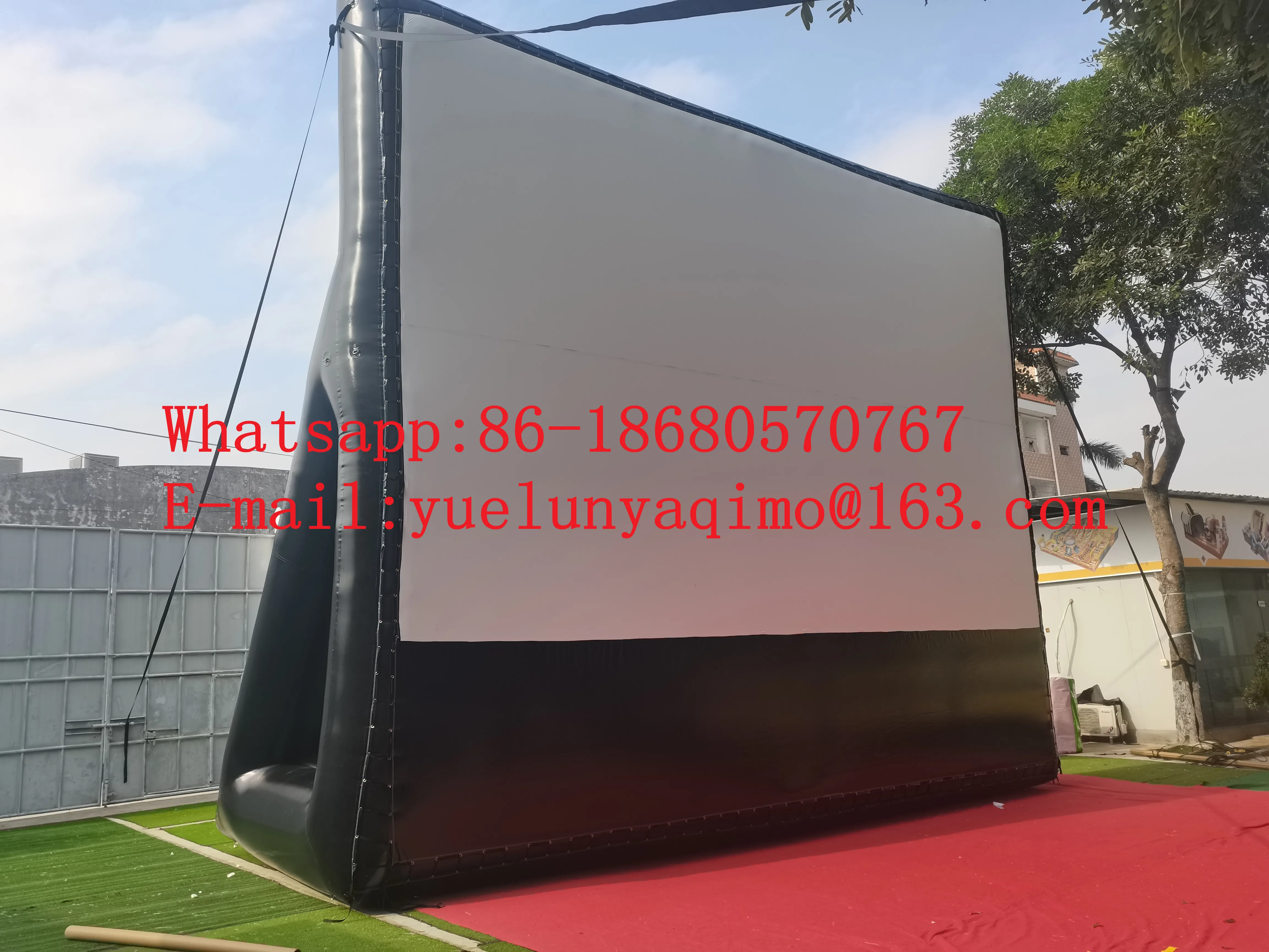 

Manufacturer hot selling outdoor inflatable projection movie screen YLY-019