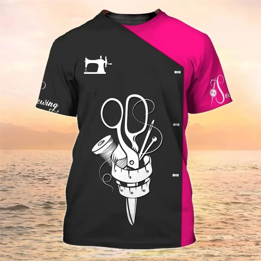 الخياطة قميص تي شيرت رجالي ثلاثية الأبعاد الطباعة الرياضة الترفيه الجافة بسرعة تنفس ومريحة الرجال والنساء Y2K تي شيرت