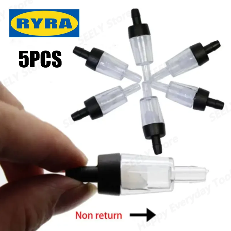 5PCS Aquarium Air Pump Check Valve Safe And Durable Fish Tank One-way Check Valve Carbon Dioxide Air Pump Aquarium Accessories