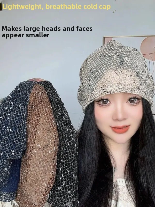 chapeu-de-verao-estilo-coreano-com-renda-e-lantejoulas-brilhantes-para-mulheres-touca-versatil-que-emaece-o-rosto-bone-mo