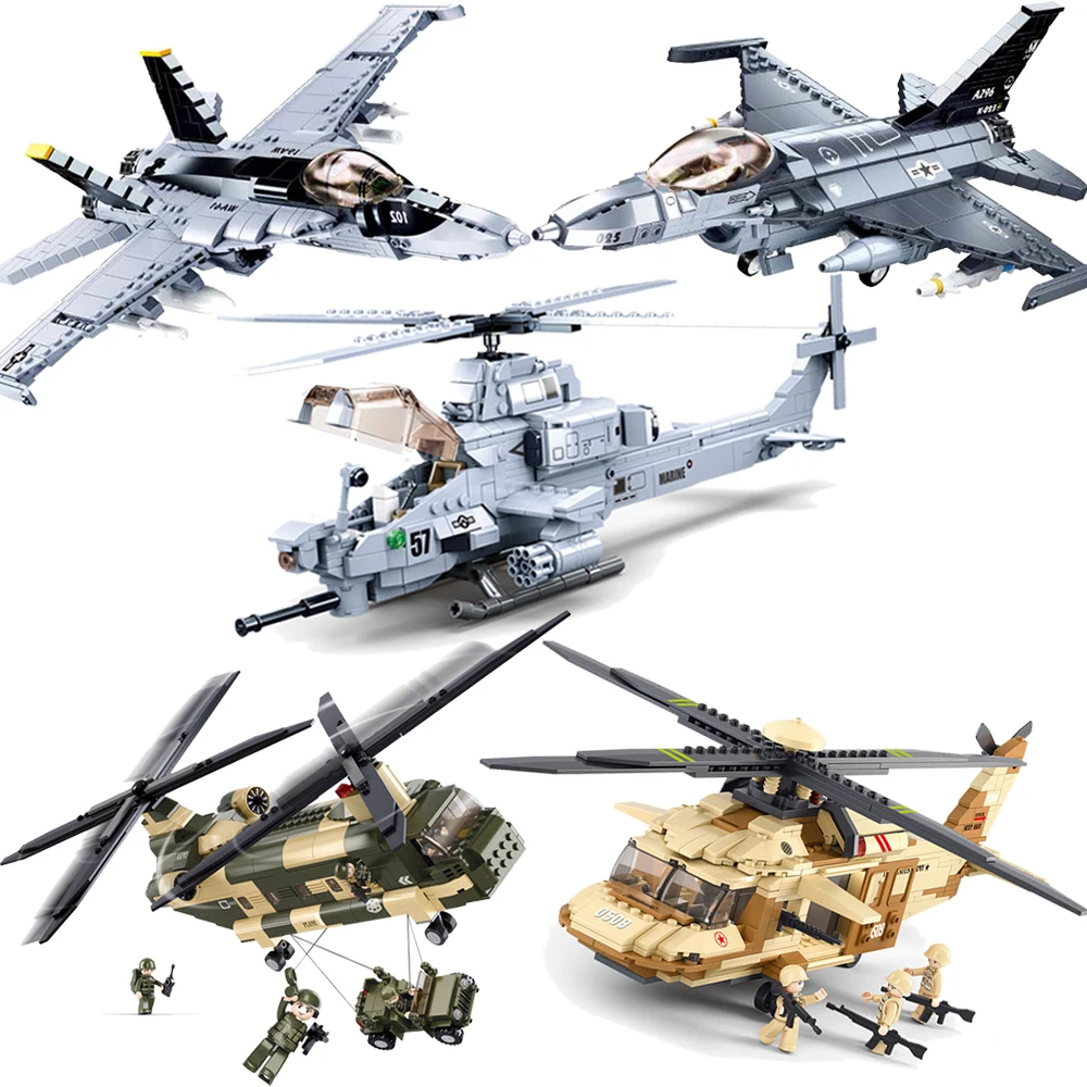 Predator Armored Car Vehicle Helicopter Plane Building Blocks Set Military Movie Bricks Classic Model Toys For Kids Xmas Gifts