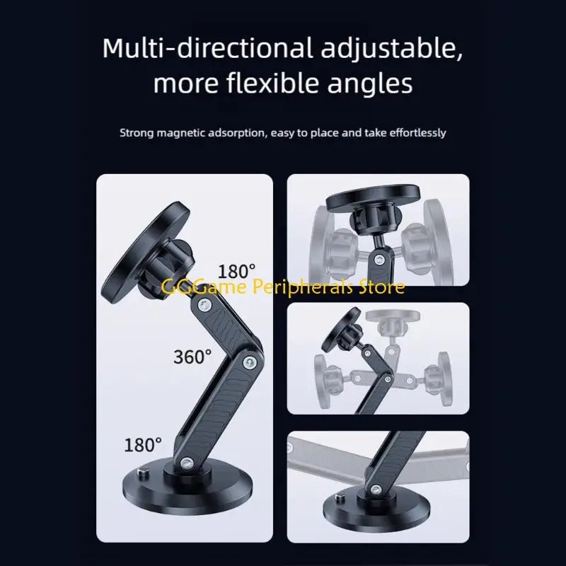 U55B Tool Easy Dashboards selbstklebender magnetischer Telefonhalter, faltbare Autohalterung, universell