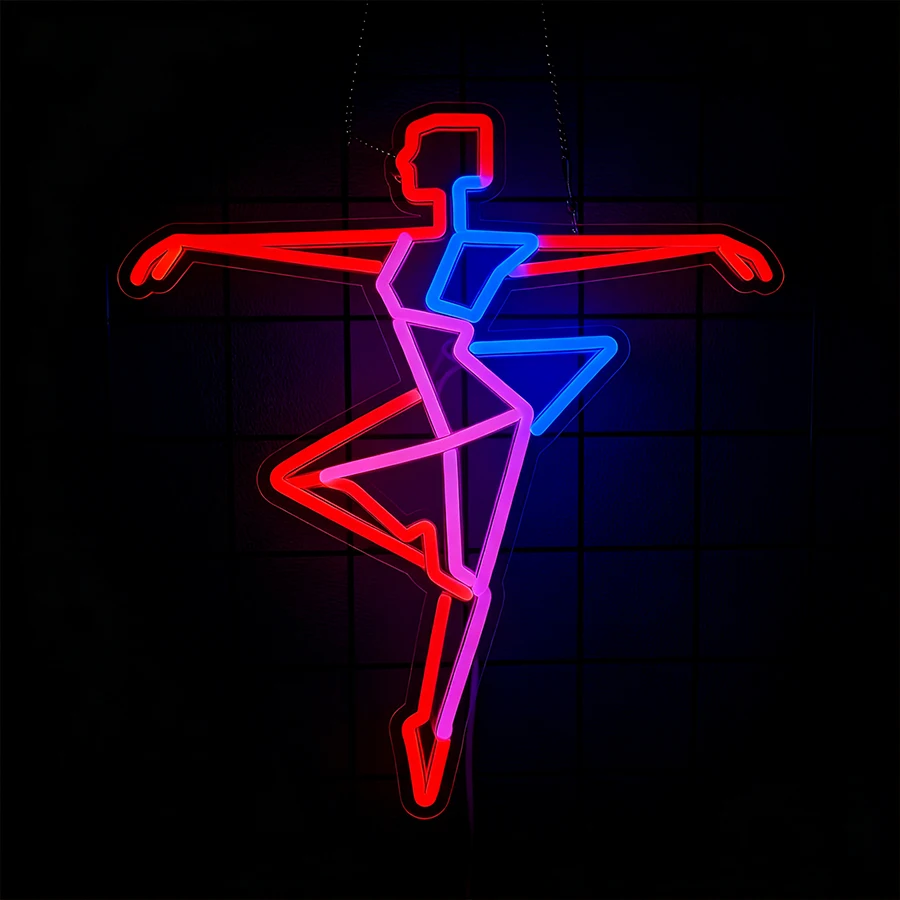 Ballet Girl Led Neon Sign, Aesthetic Line Luminous Icon, Used For Room, Dance Studio, Ballet Academy, Party Decor, Fans' Gifts.