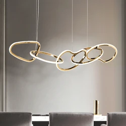 Geometric dining room chandelier New light luxury table bar post-modern minimalist creative personality designer