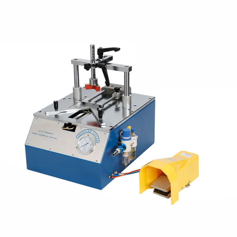 110mm Bench-Top Type Picture Frame Underpinner 0.6-0.8 MPa Working Pressure Desktop Pneumatic Nail Angle Machine