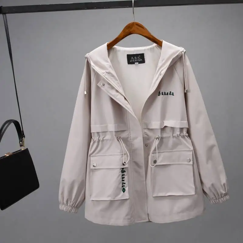 Spring and Autumn Windbreaker Short Coat Women's Top 2023 New Trendy Casual Female Student Korean