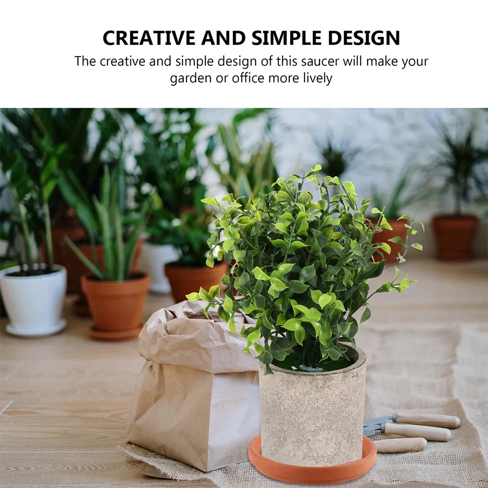 5Pcs Flower Pot Tray Pottery Plant Saucers Planter Trays Indoor Outdoor Gardening Floor Protection Water Resistant