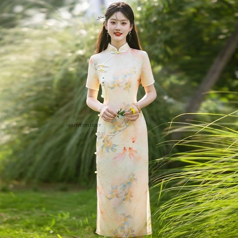 vintage-retro-improved-cheongsam-summer-short-sleeve-dinner-oriental-dress-chinese-style-qipao-plus-size-vietnam-ao-dai-dress