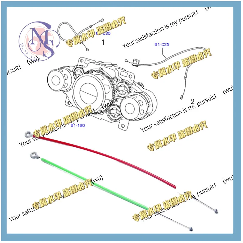 For Ford Fiesta 2009-2015 Air Conditioning Blower Control Switch Cable Cold Warm Air Pull Wire