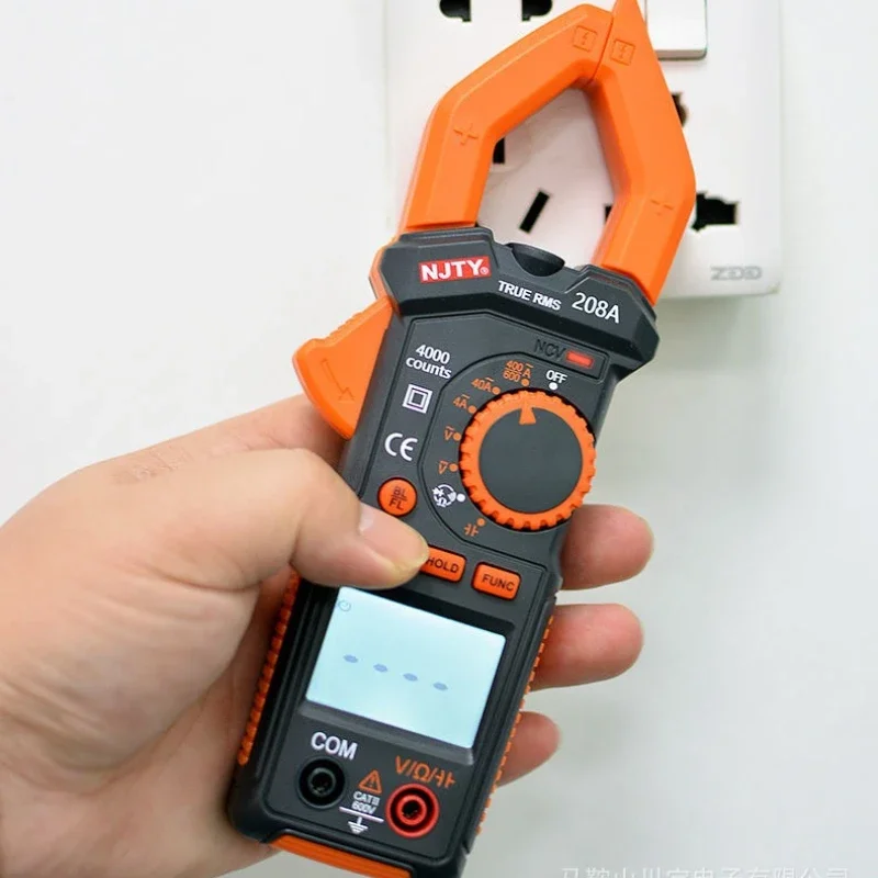 Utility 208F/208A High Precision Anti-burn Intelligent Clamp Ammeter Temperature And Frequency Capacitance Clamp Meter