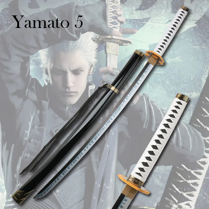 Anime Katana Personagem Armas Props, Cosplay Toy Espada, Nelo Lorenzo, Yamato 5, 104cm, 41 "Versão