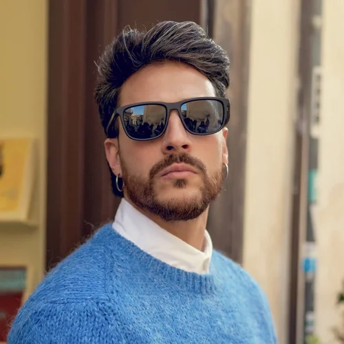 ZENOTTIC Gafas de sol polarizadas cuadradas para hombre - Montura ligera TR90 con bloqueo UV para deportes, conducción, pesca, golf