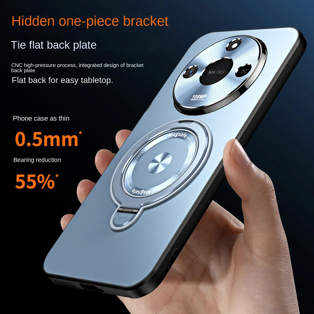 

С металлическим кольцом-держателем, задняя крышка с беспроводной зарядкой, чехлы для Honor X9C, умный противоударный мягкий силиконовый чехол для телефона с краями