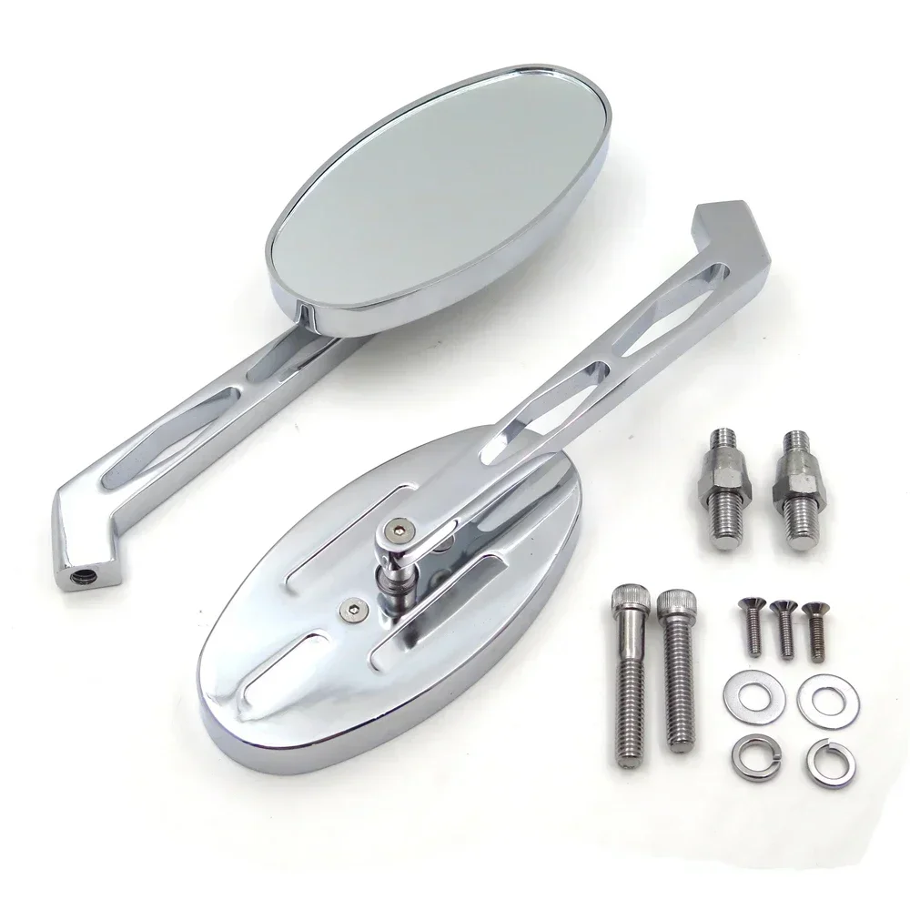 

Alloy Custom Mirror for Harley Davidson Softail FatBoy OVAL Shape Softail Fat Boy Road King Motorcycle Parts