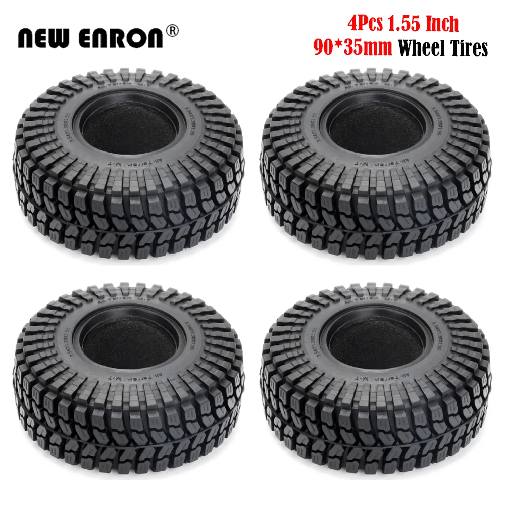 Pneus INJORA 1.55 King Trekker Tout-Terrain – Composé Super Soft S3 – Pour RC Crawler Axial UTB18, MST JIMNY – T1514