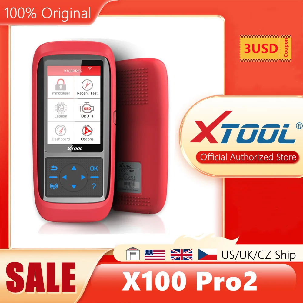 XTOOL X100 Pro2 Auto Key Programmer/Calibration Adjustment Scanner X100PRO OBD2 Code Reader with Free Update