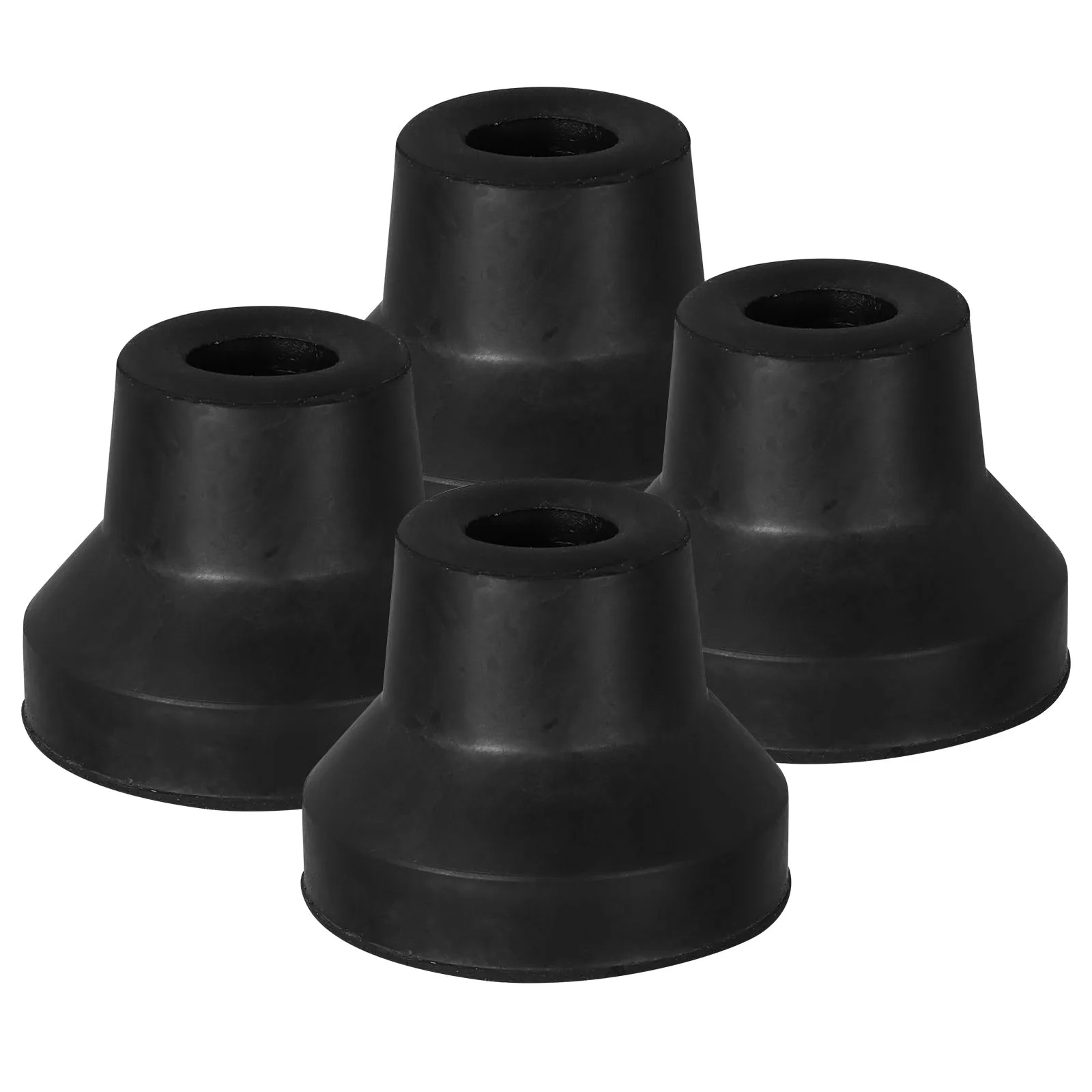

4pcs Four Legged Walking Stick Cane Tips Non Slip Replacement Rubber Pads Walker Covers Feet Furniture Legs Universal Fit