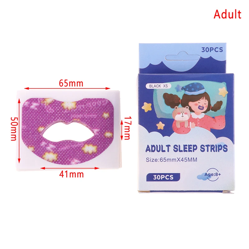 30Pcs Anti Snoring Mouth Tape Sleep Strip Better Nose Breathing Improved Nighttime Sleeping Less Mouth Breathing Health Care