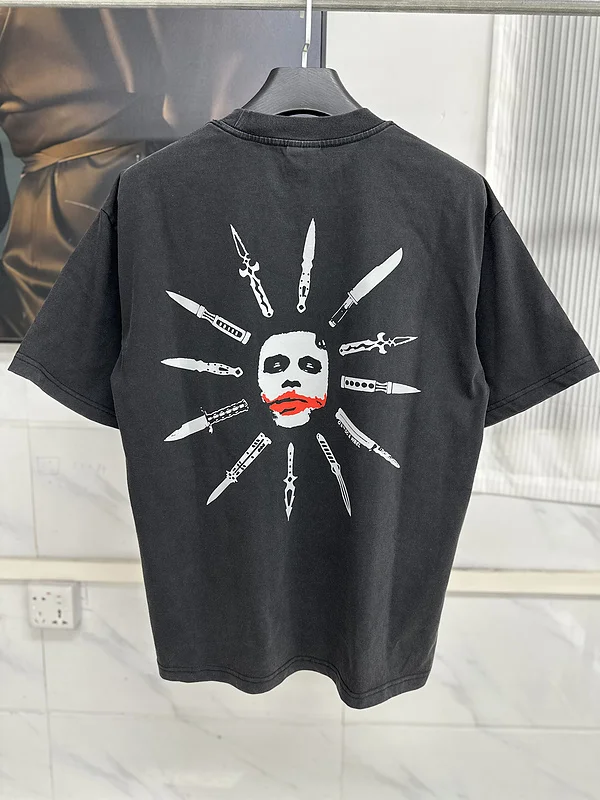 25ss Summer Style Saint Candle Printed T-Shirt Men Women HipHop Streetwear Oversized O-Neck Cotton Tee VT9154