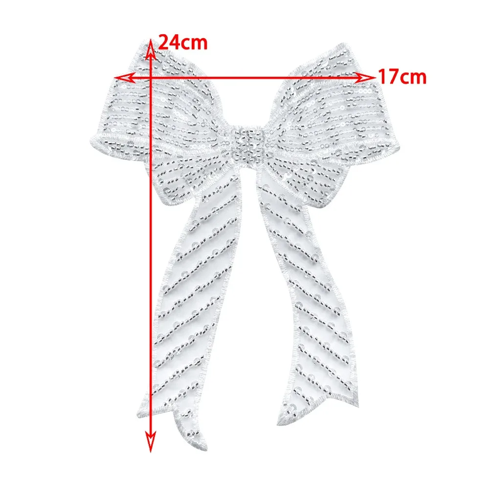 New Bow Sequin Clothing Flower Accessories Fashion Clothing Accessories White Brooch Accessories Chest Flower