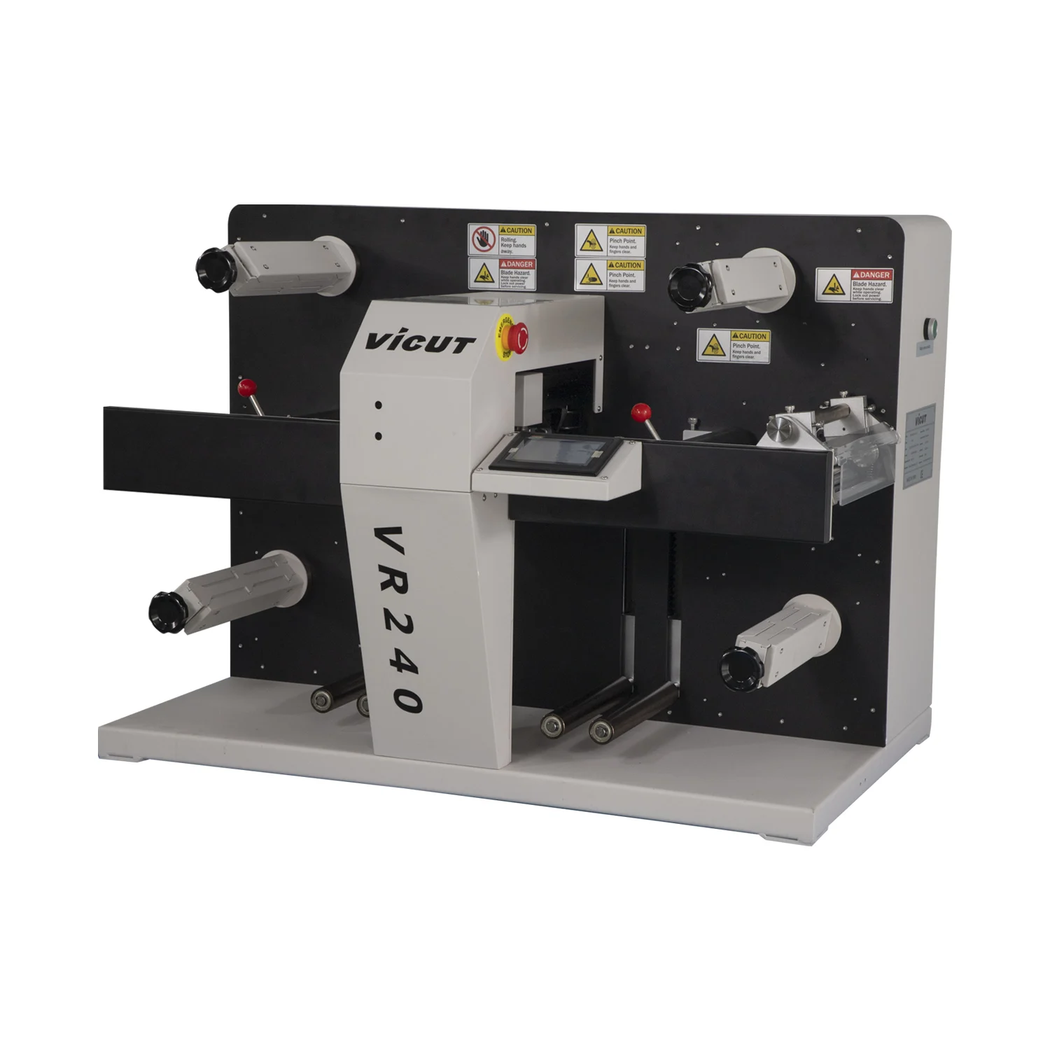 Vicut VR240 Desktop Digital Roll Label Die Cutter/Automatic Dual Head Gap Control/Slitting/Laminating machine Vr240