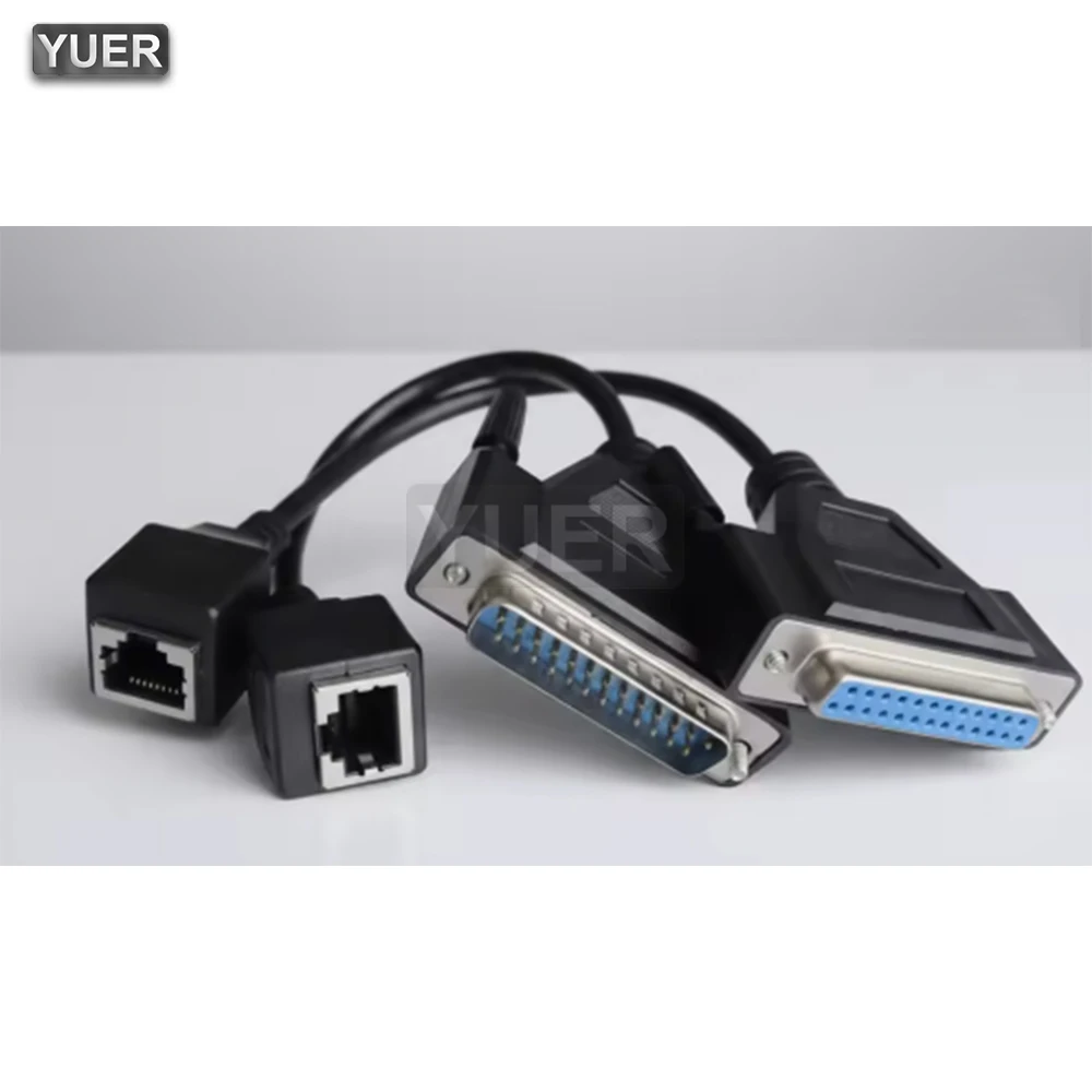 YUER Laser light ILDA to RJ45 Signal Wire DB25 Male and Female ILDA to Network  stage performance FB4/FB3 laser light