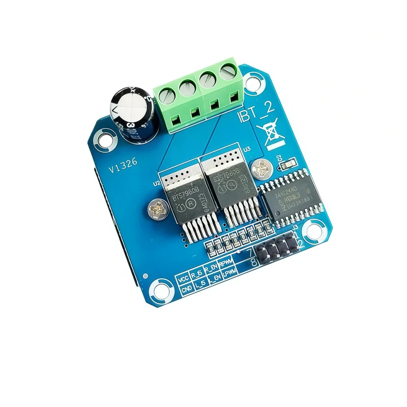 BTS7960 43AH Bridge High Power Motor Drive Module DIY Intelligent Automotive Current Diagnosis Function Power Drive Module