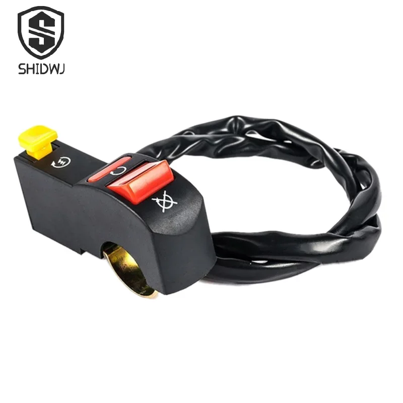 Motorcycle Switch Electric Start Stop On Off Button Kill Switchs Universal Handlebar Controller Switch for Dirt ATV Quad Bike