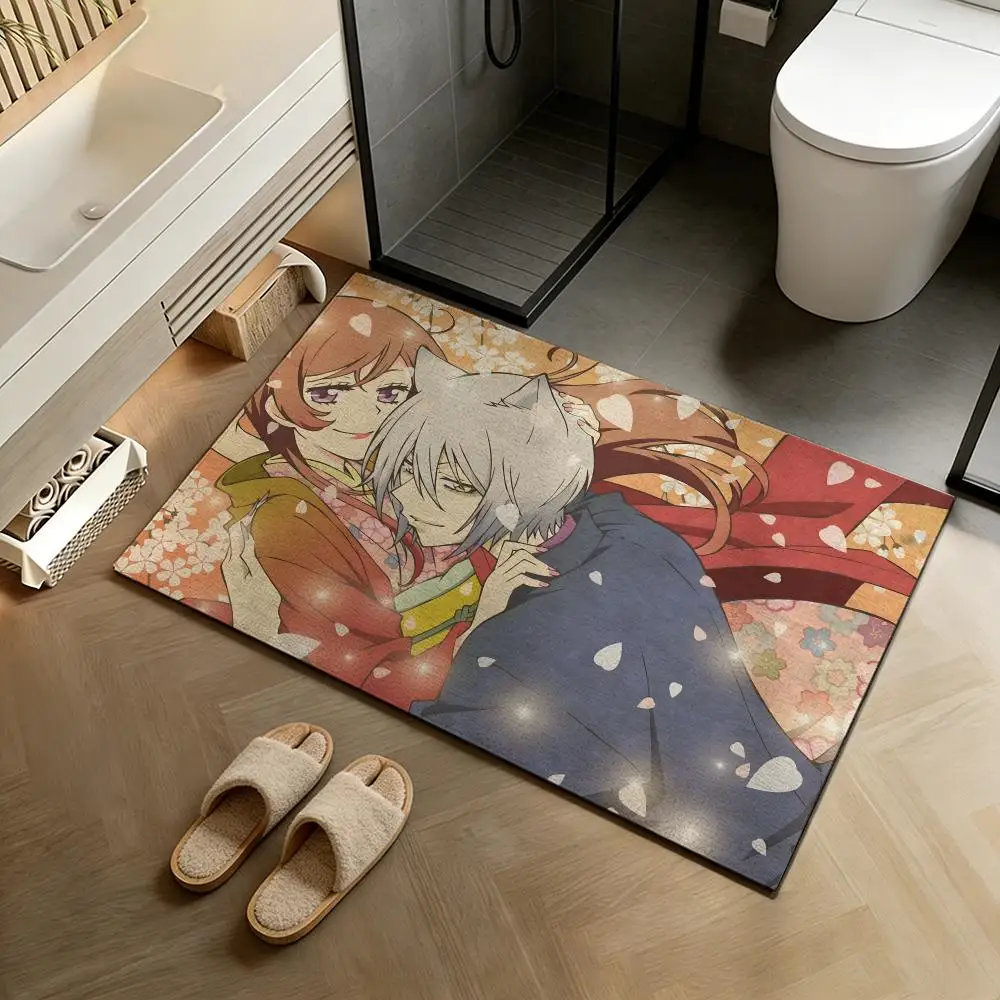 Floor Mat Diatomite Bath Mat, Quick-Drying Non-Slip Absorbent Mat, Washable Home Floor Ma K-Kamisama Kiss