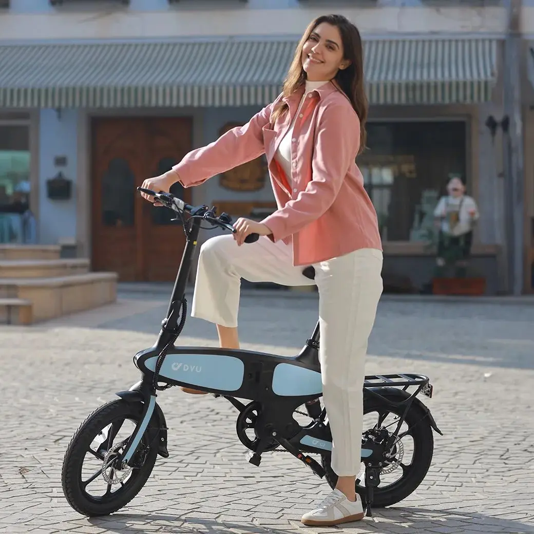 E-Bike DYU C2 350W Motor 36V15AH Abnehmbarer Akku Elektrofahrrad 16 Zoll Reifen Modische Version City Erwachsenen-Elektrofahrrad