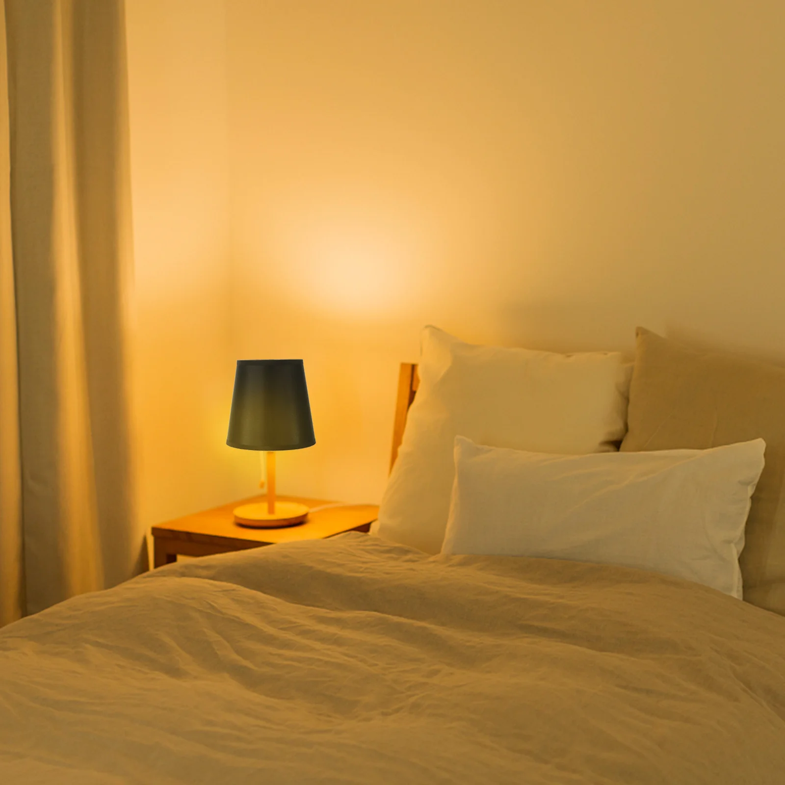 

E14 Fabric Lampshade Long Term Use Simple Style Anti Cover for Bedroom Living Room E14 Lamp Shade