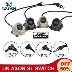 Interruptor de botón táctico WADSN UN AXON, interruptor de presión AXON-SL, enchufe láser de grúa para PEQ DBAL OGL indicador Surefir M300 M600 Luz