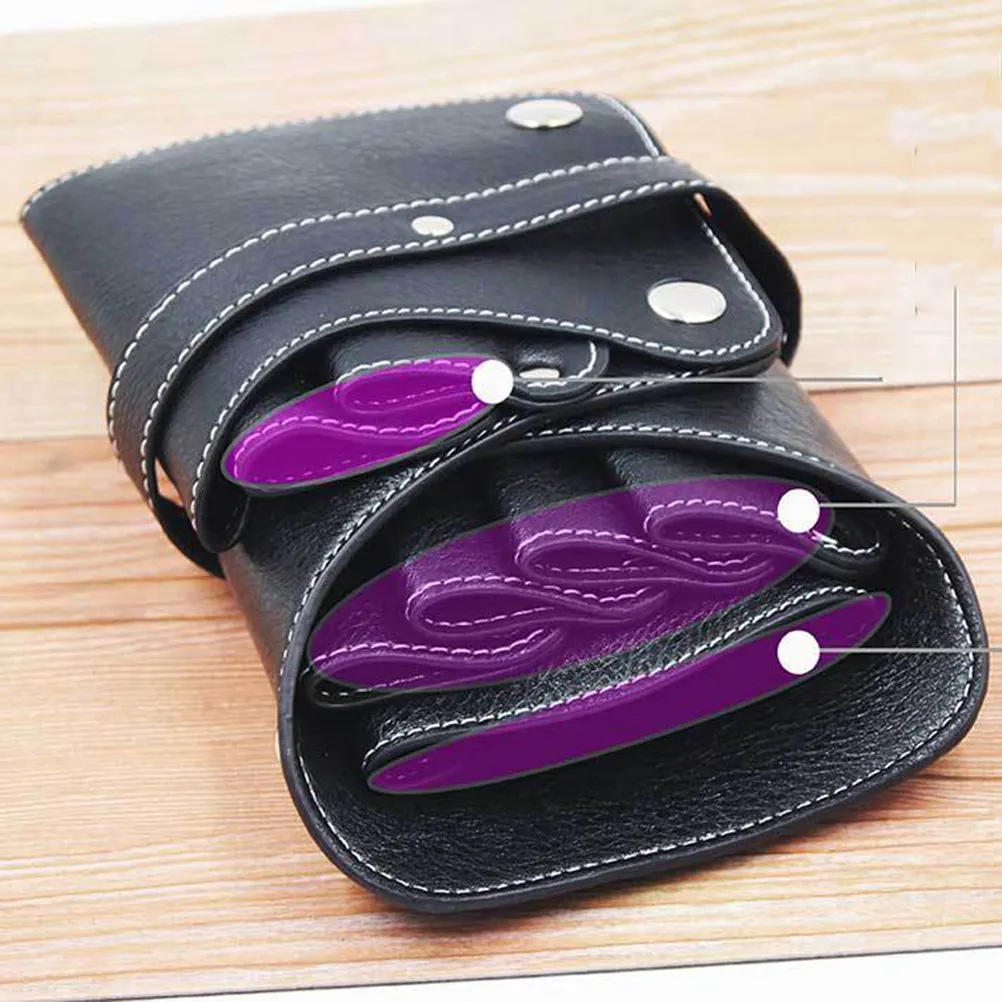 

Durable Hairstylist Tool Organizer Bag Black Scissors Holder Pouch for Salon Use Tool Holder Waist Bag Scissor Organizer