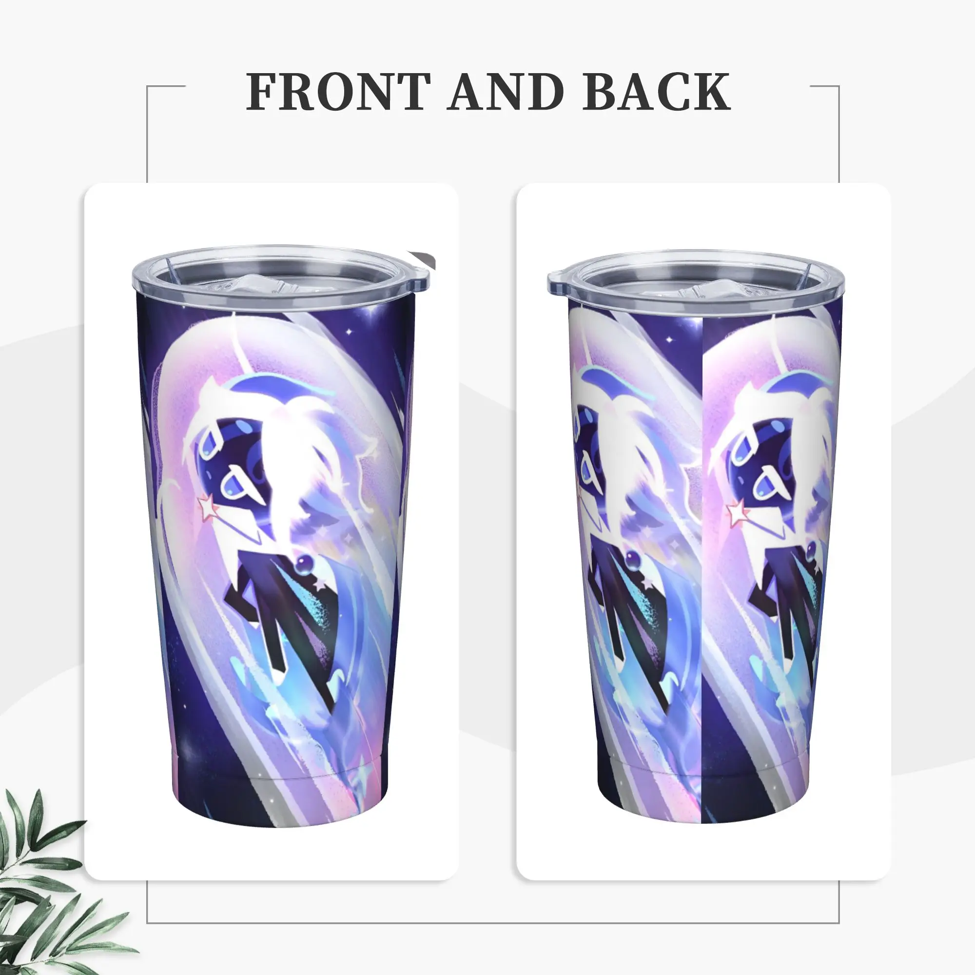 Star Cookies Run: Kingdom Tumbler Vacuum Insulated  Thermal Cup with Lid Straw Office Home Mugs Hot Cold Drink, 20oz